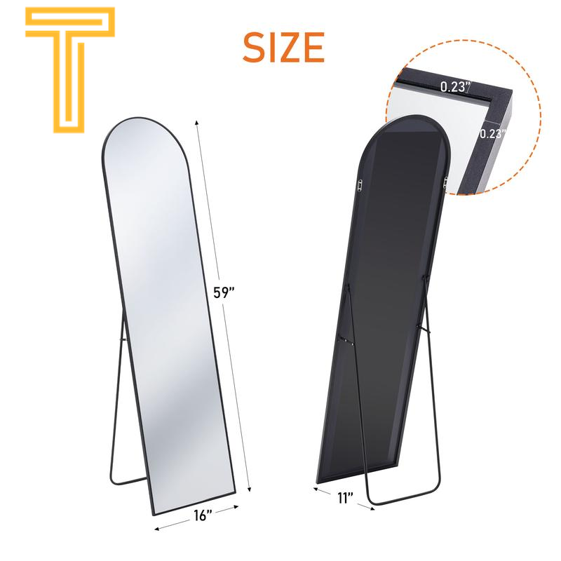 Large Standing Mirror with Stand