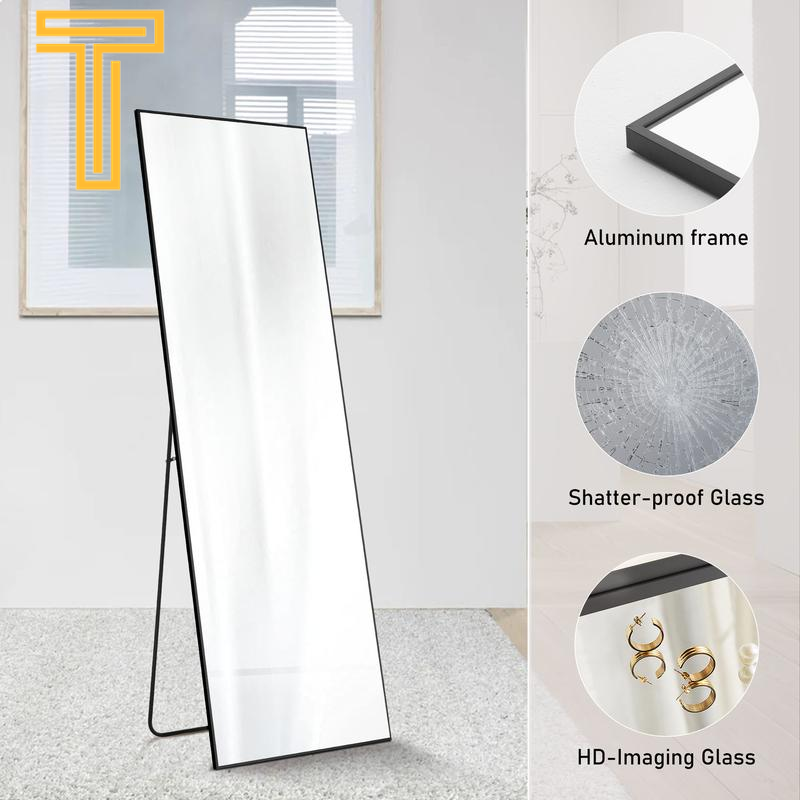 Large Standing Mirror with Stand