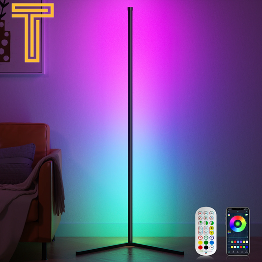 Led Corner Floor Lamp with App & Remote