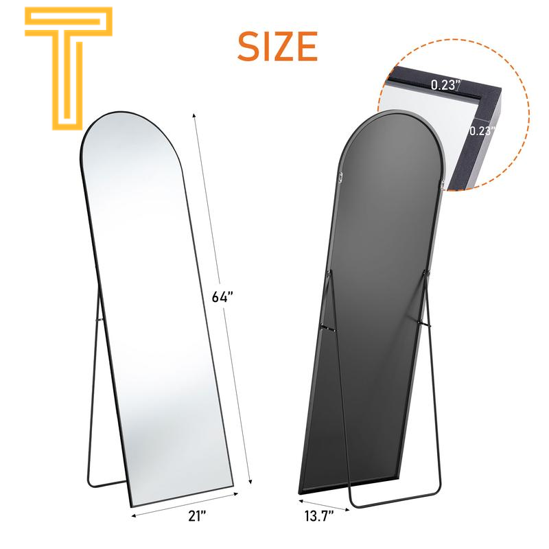 Large Standing Mirror with Stand